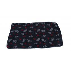 aniMate Blanket Navy Paw Medium 1x49x29" - Ormskirk Pets