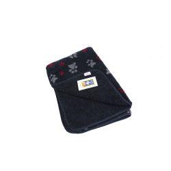 aniMate Blanket Navy Paw Small 1x29x24" - Ormskirk Pets