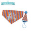 Ancol Pawty Stripe Hat with Bandana Set M/L