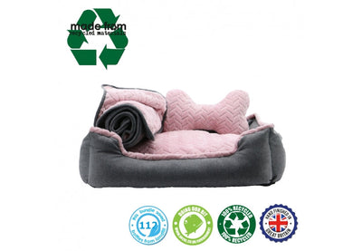 Ancol Made From Dog Bed Set 60x50cm Pink