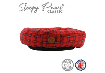 Ancol Red Tartan Donut Bed 70cm