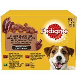 Pedigree Wet Dog Food Pouches Beef, Liver and Vegetables in Gravy 12 x 100g - Ormskirk Pets