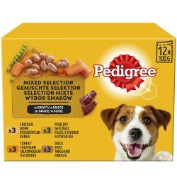 Pedigree Adult Wet Dog Food Pouches Mixed in Gravy 12 x 100g - Ormskirk Pets