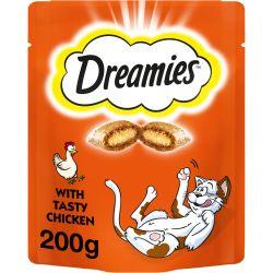 Dreamies Cat Treat Biscuits With Chicken Mega Pack 200G - Ormskirk Pets