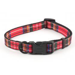 Ancol Adjustable Collar Tartan Red med 30-50cm - Ormskirk Pets