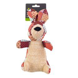 Bestpets Squeaky Patchwork Rabbit - Ormskirk Pets