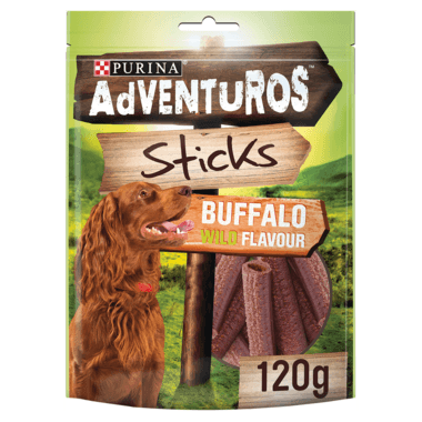 Adventuros Dog Treat Buffalo Wild Flavour Stick 120G - Ormskirk Pets