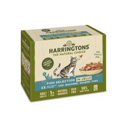 Harringtons Cat Fish Selection In Jelly 12x85g - Ormskirk Pets