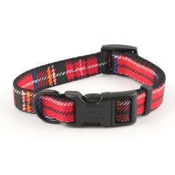 Ancol Adjustable Collar Tartan Red Small 20-30cm - Ormskirk Pets