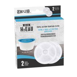 Zeus H2EAU Replacement Filters 2pk - Ormskirk Pets