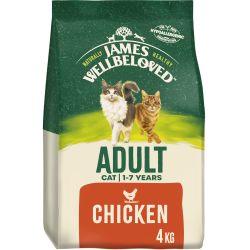 James Wellbeloved Adult Dry Cat Food Chicken & Rice 4kg - Ormskirk Pets