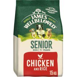 James Wellbeloved Senior Dry Dog Food Chicken & Rice 15kg - Ormskirk Pets