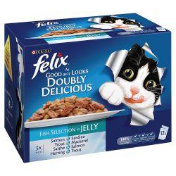 Felix As Good As It Looks Doubly Delicious Fish Multipack 100g