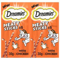 Dreamies Meaty Sticks Adult Cat Treats with Tasty Chicken 30g - Ormskirk Pets