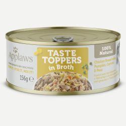 Applaws Taste Toppers Wet Dog Food Chicken With Vegetables in Broth Tin 156gx 12 - Ormskirk Pets