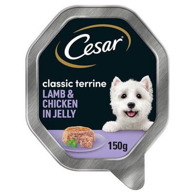 CESAR Classic Terrine with Juicy Lamb and Chicken in Jelly 150g x 14 - Ormskirk Pets