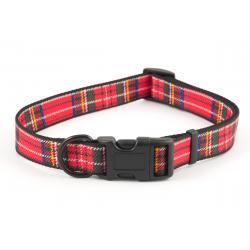 Ancol Adjustable Collar Tartan Red Large 45-70cm - Ormskirk Pets