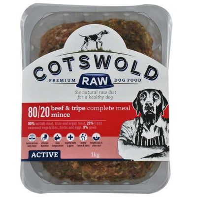 Cotswold Raw Active Mince Beef & Tripe 1KG