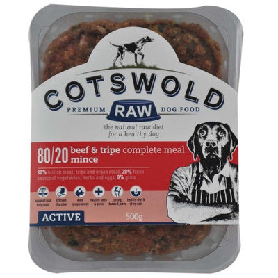 Cotswold Raw Active Mince Beef & Tripe 500G