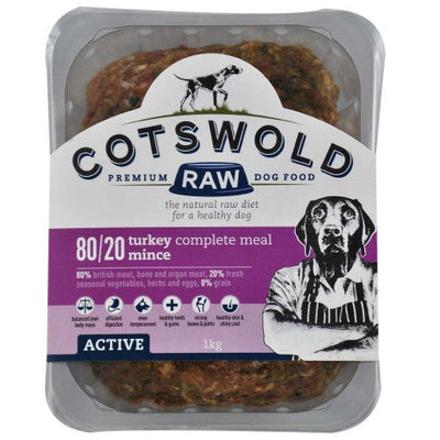 Cotswold Raw Active Mince Turkey 1KG