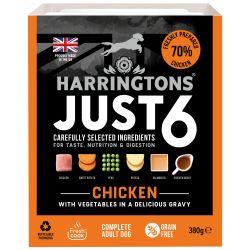 Harringtons Just 6 Chicken 8x380G - Ormskirk Pets