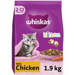 Whiskas Kitten Chicken Dry Cat Food 1.9kg - Ormskirk Pets