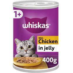 Whiskas Adult Wet Cat Food Chicken In Jelly Tin 12 x 400G - Ormskirk Pets