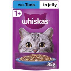 Whiskas 1+ Adult Wet Cat Food Pouches In Jelly With Tuna 28x85G - Ormskirk Pets