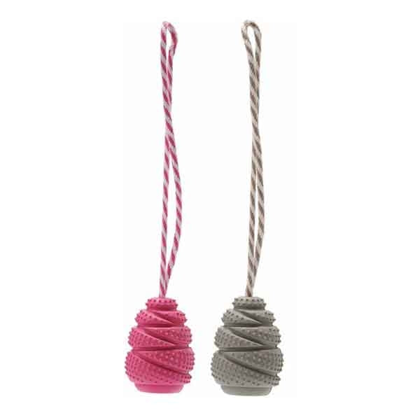 Rosewood Tough Toys Rubber And Rope Large  Grey