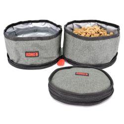 Kong Fold Up Double Bowl - SGL - Ormskirk Pets