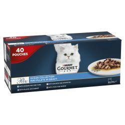 Gourmet Perle Ocean Collection In Gravy Wet Cat Food 40x85g