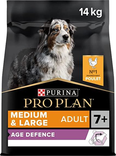 Pro Plan Dog Medium & Large Adult 7+ With Optiage Chicken Dry Food 14Kg - Ormskirk Pets