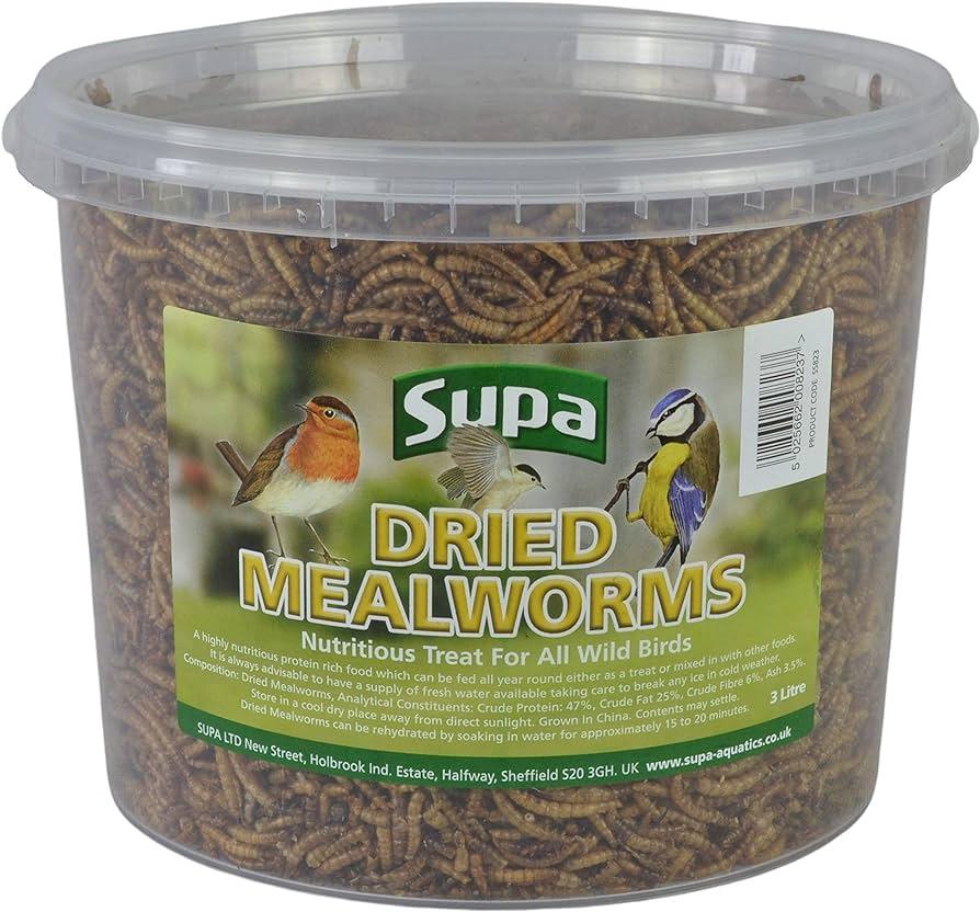 Supa Dried Mealworms 3ltr - Ormskirk Pets