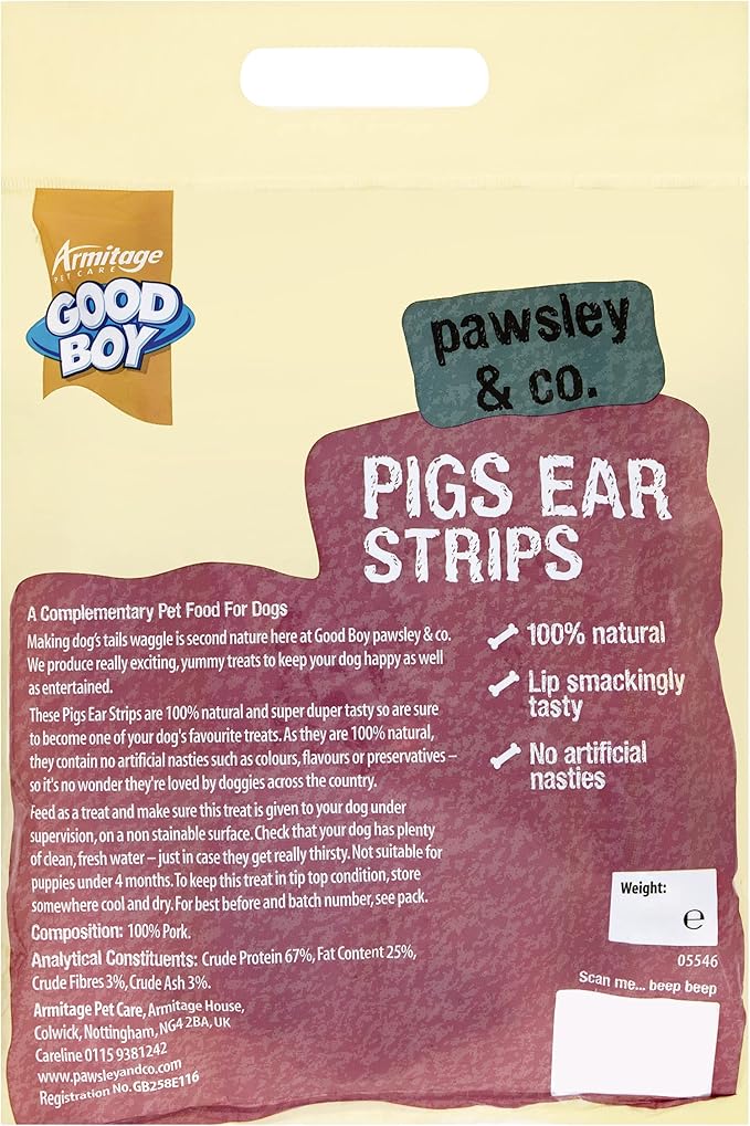 Good Boy Pigs Ear Strips 100g