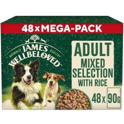 James Wellbeloved Adult Wet Dog Food Mixed Selection in Gravy Pouch 48 x 90g - Ormskirk Pets