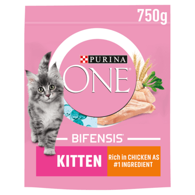 Purina One Kitten Dry Cat Food With Chicken And Wholegrain 750G - Ormskirk Pets