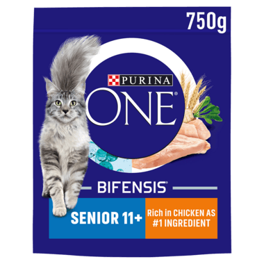 Purina One 11+ Senior Dry Cat Food Chicken 750G - Ormskirk Pets