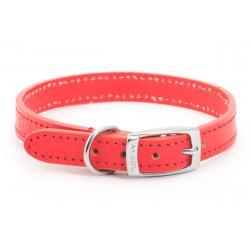 Ancol Leather Collar Red 20-26cm size 1 - Ormskirk Pets