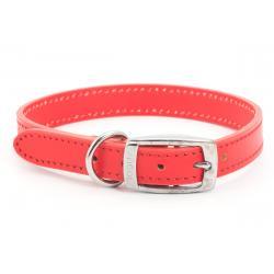 Ancol Leather Collar Red 45-54cm size 6 - Ormskirk Pets