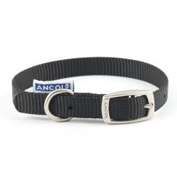 Ancol Nylon Dog Collar Black 26-31cm size 2 - Ormskirk Pets