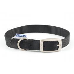 Ancol Nylon Dog Collar Black 35-43cm size 4 - Ormskirk Pets