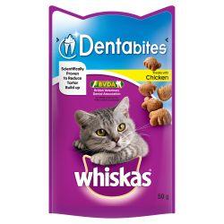 Whiskas Dentabites Cat Treats with Chicken 50g - Ormskirk Pets