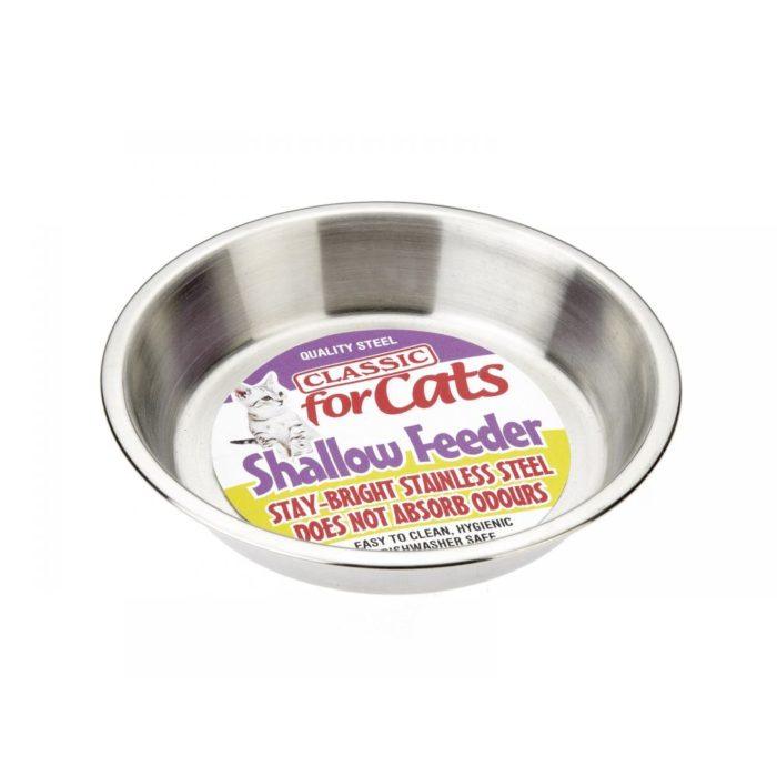 Stainless Steel Shallow Dish 6" - Ormskirk Pets