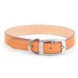 Ancol Leather Collar Tan 35-43cm size 4 - Ormskirk Pets