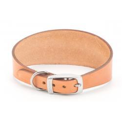 Ancol Whippet Collar Leather Tan 30-34cm - Ormskirk Pets