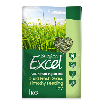 Burgess Excel Timothy Feeding Hay Dried Fresh Grass, 1KG