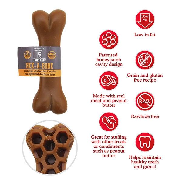 Rosewood Hex-A-Bone Dog Treats 54g - Ormskirk Pets