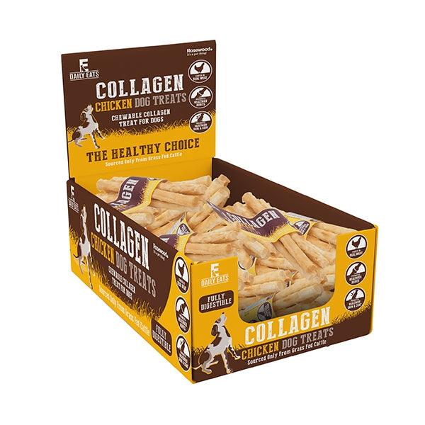 Rosewood Daily Eats Collagen Mini Rolls 5pc Chicken Dog Treats 35g - Ormskirk Pets