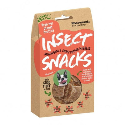 Rosewood Mealworm & Sweet Potato Bites Dog Treats 80g - Ormskirk Pets