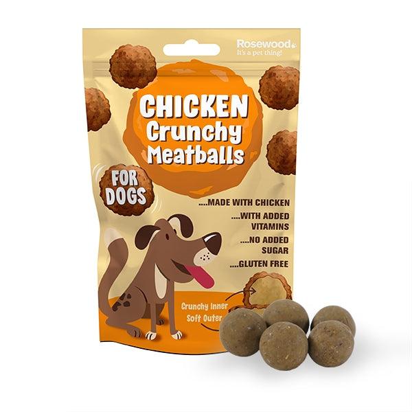 Rosewood Chicken Crunchy Meatballs for Dogs 140g - Ormskirk Pets